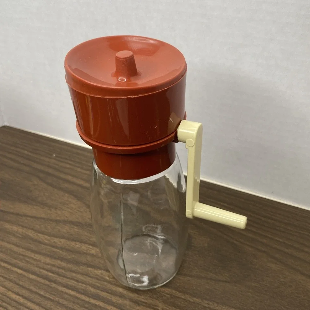 VTG GEMCO Glass Nut Mill Grinder Crusher Spice Plastic Top Chopper USA 5